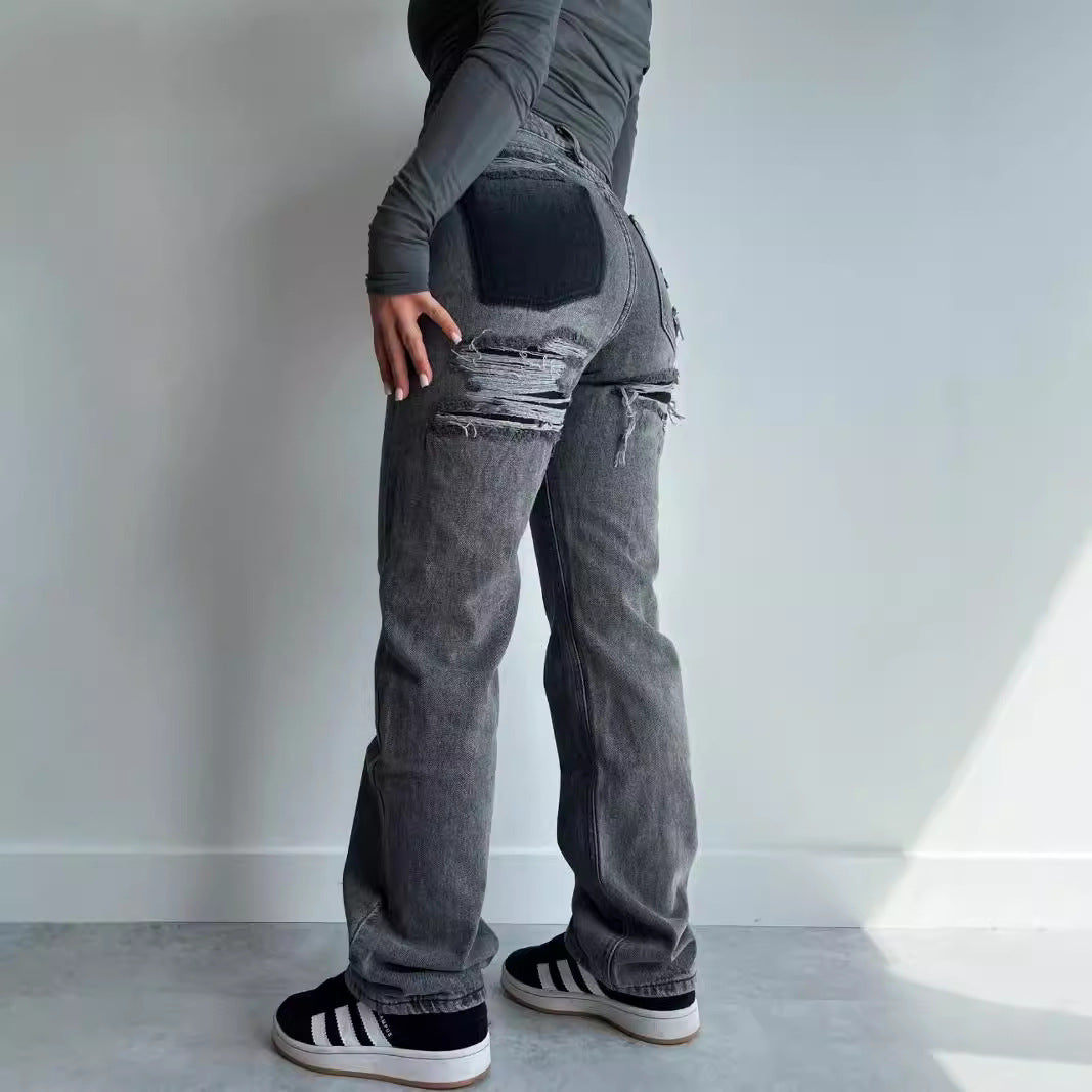 Amerikaanse Straight Fit Jeans