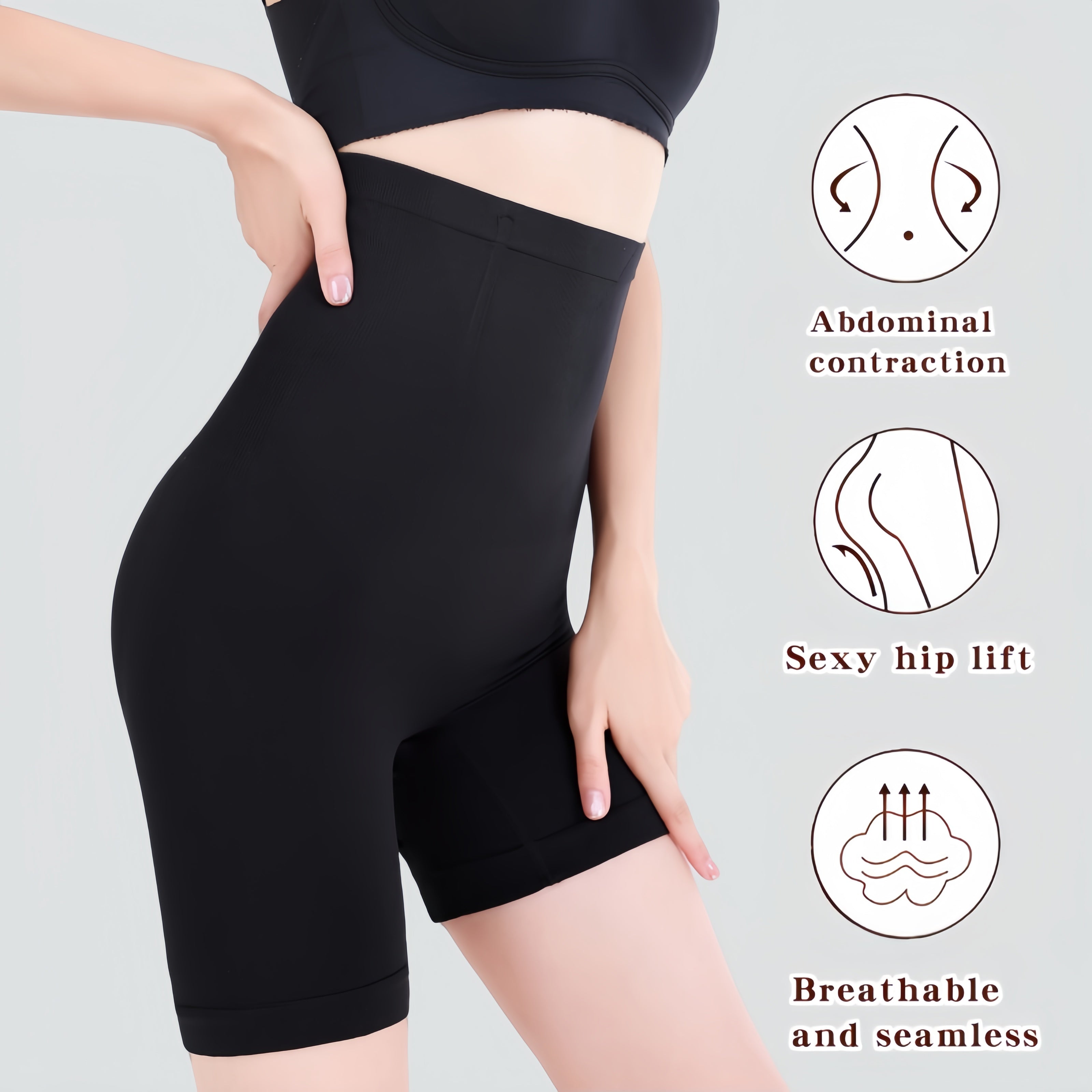 Lunara - Naadloze Hoge Taille Shapewear Shorts voor Optimaal Comfort, Buikcontrole en Liftend Effect