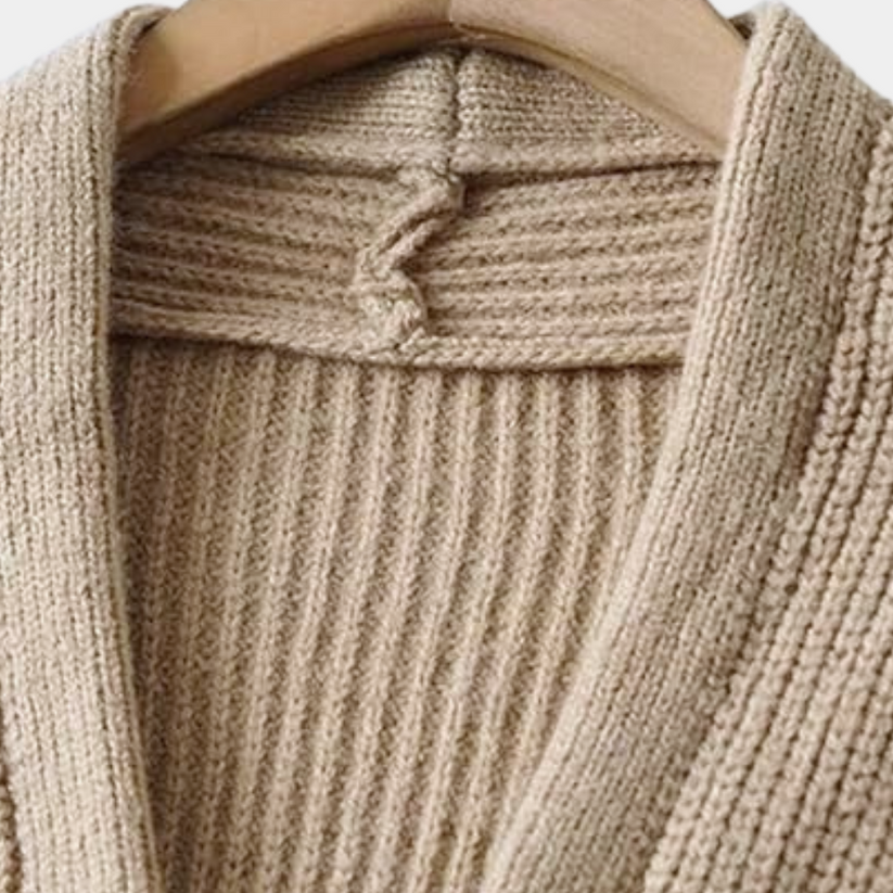 Isolenne – Cardigan voor Dames met Riem | Elegant, Comfortabel & Tijdloos