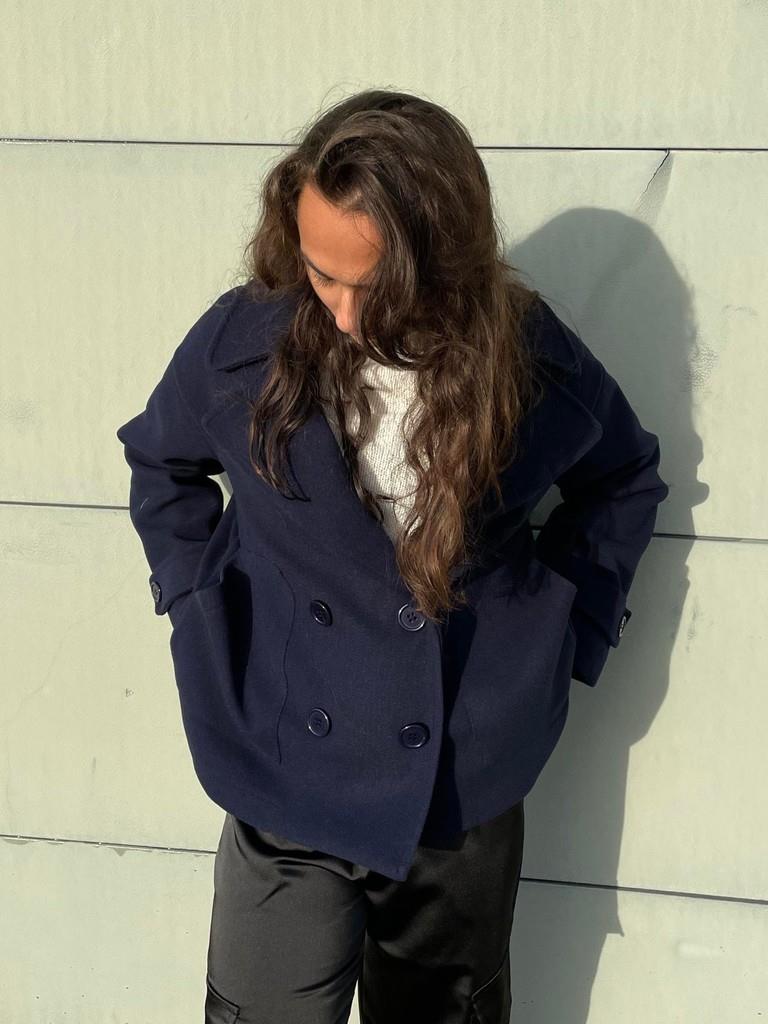 Marivelle – Dames Tussenjas met Brede Revers, Kort & Elegant, Veelzijdige Herfst/Winter Jas