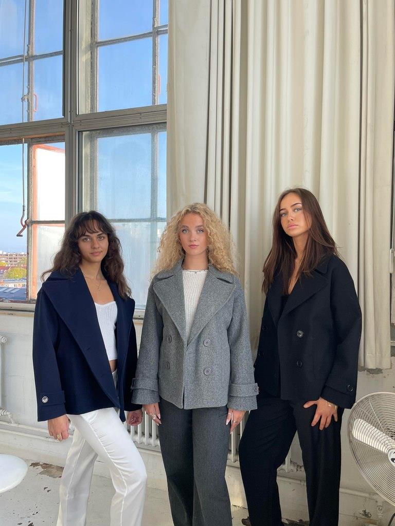 Marivelle – Dames Tussenjas met Brede Revers, Kort & Elegant, Veelzijdige Herfst/Winter Jas