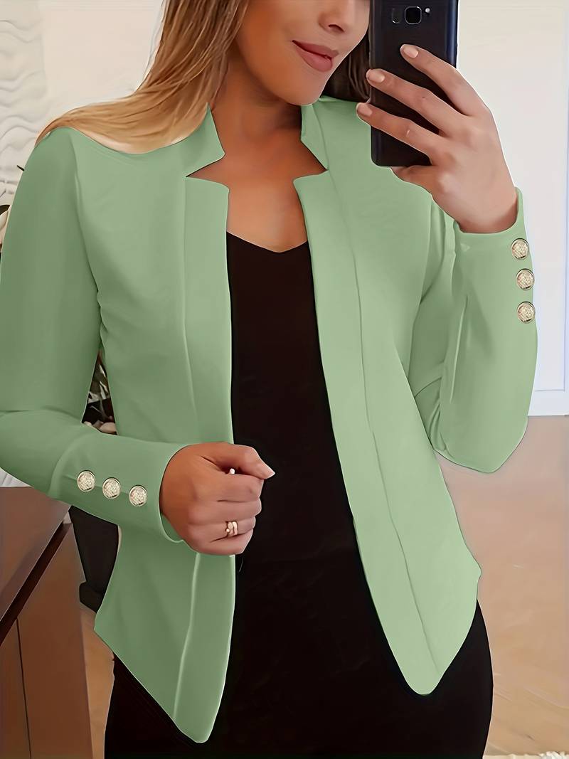 Amélise Cotton Blazer – casual damesblazer met klassiek silhouet en moderne elegantie