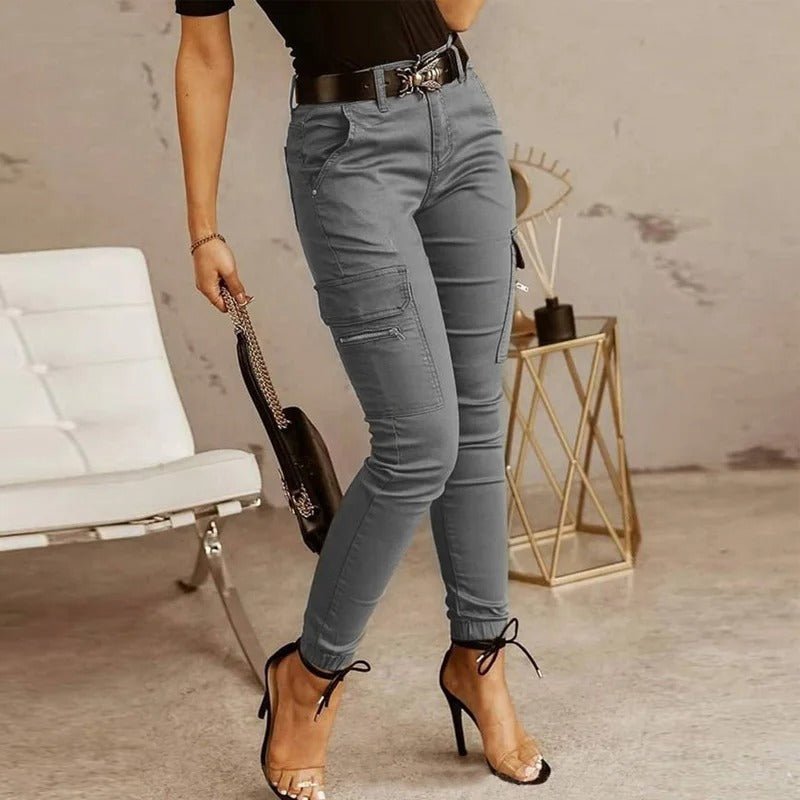 Maren Cargo Denim – Trendy Dames Jeans met Functionele Zakdetails