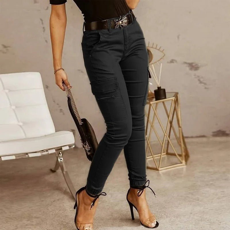 Maren Cargo Denim – Trendy Dames Jeans met Functionele Zakdetails