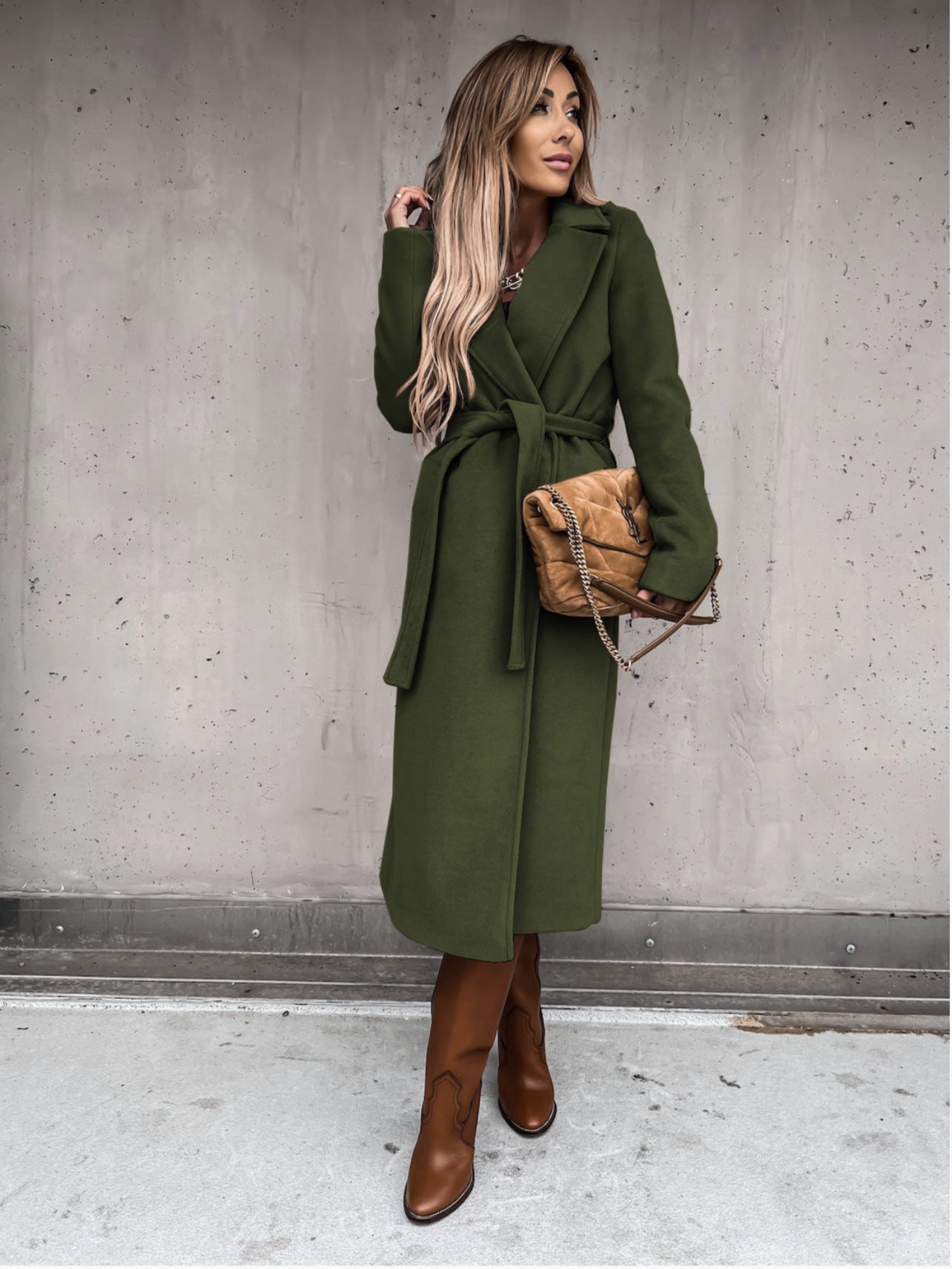 Elegante Lange Trenchcoat