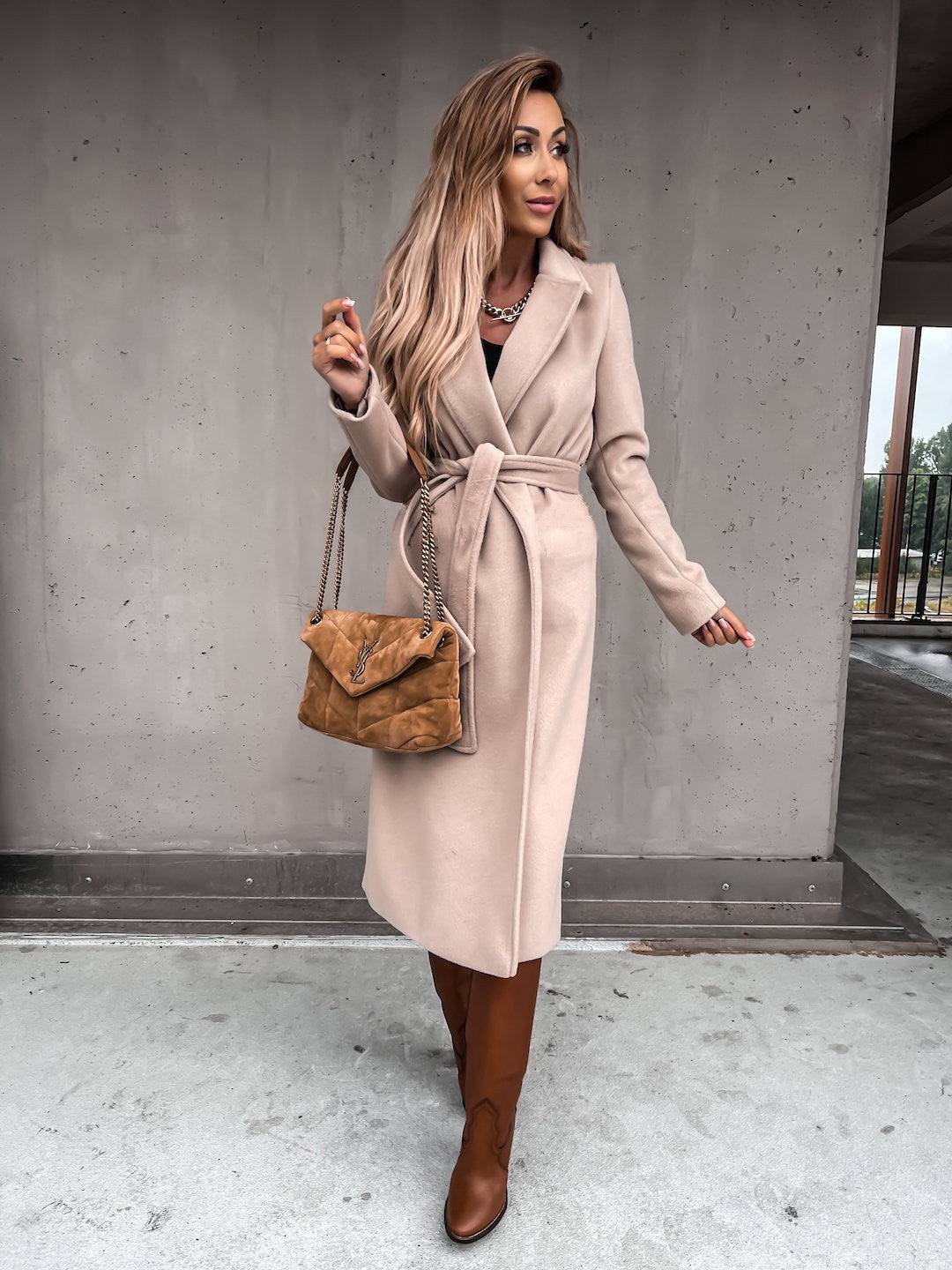 Elegante Lange Trenchcoat