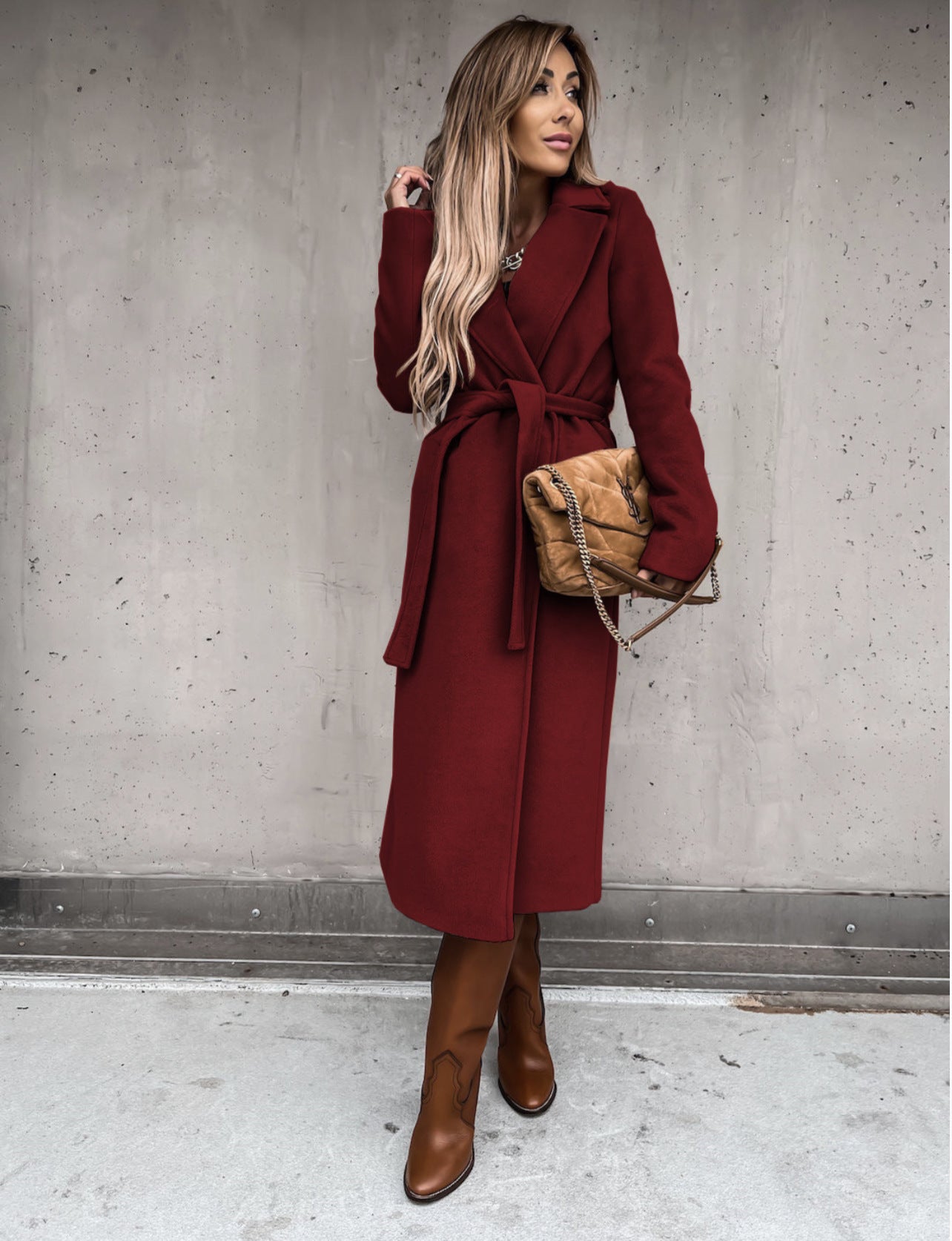 Elegante Lange Trenchcoat