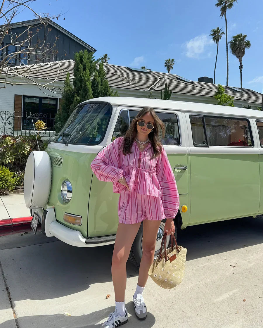 Elioréa – Zachte zomerset met top en short voor een elegante, luchtige look