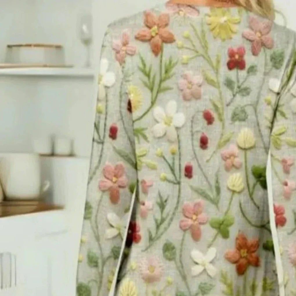 Isaline – Lichte Gebreide Trui met Ronde Hals en Relaxte Pasvorm