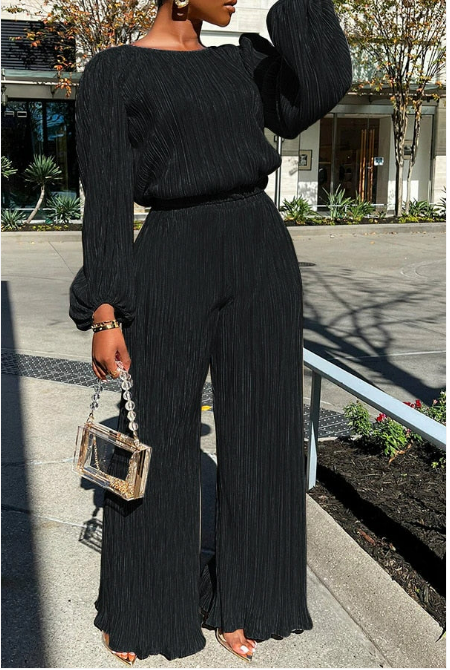 Oravine – Tweedelige Plissé Set | Trendy & Comfortabel