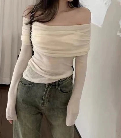 Verenza – Off-Shoulder Damestrui | Zacht, Warm & Verfijnd