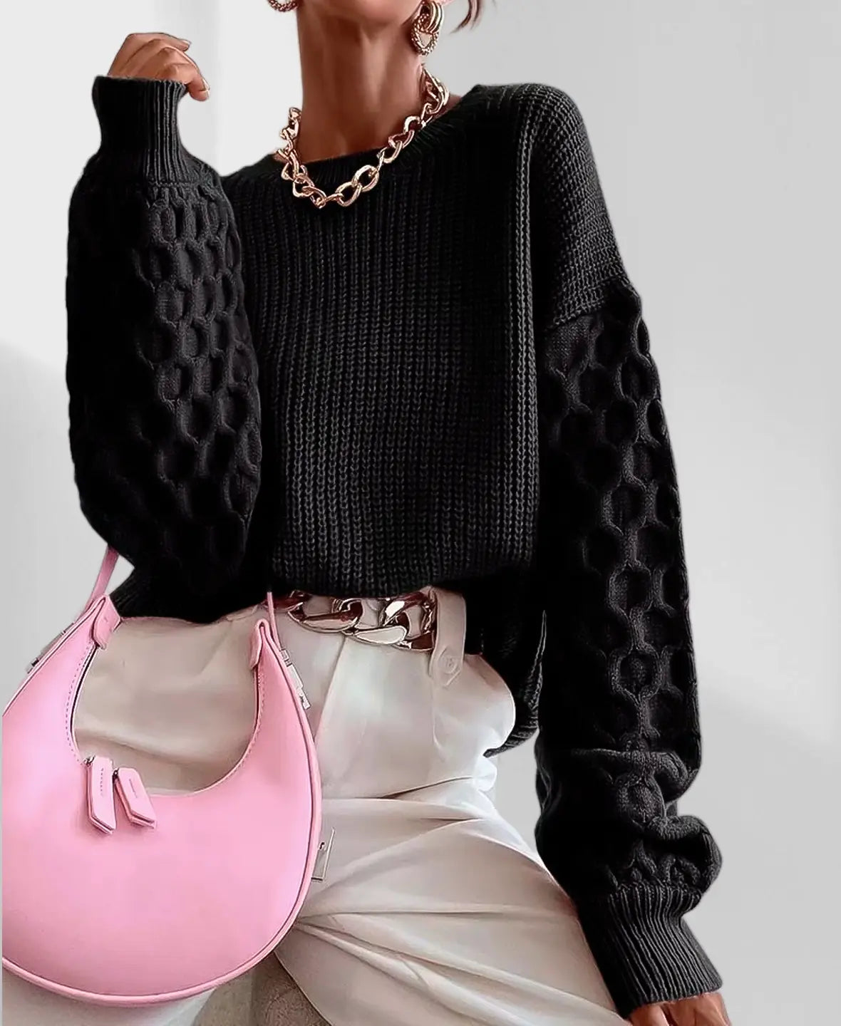 Alenya Gebreide Herfsttrui – Uniek Design & Comfortabele Warmte