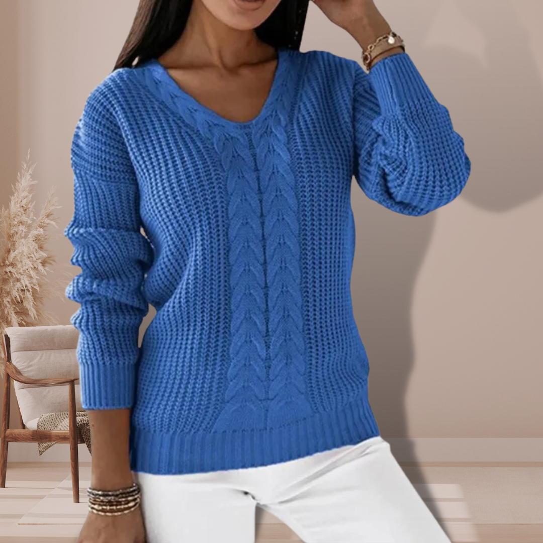 Élianne Knit Sweater – zachte gebreide trui met Scandinavische elegantie