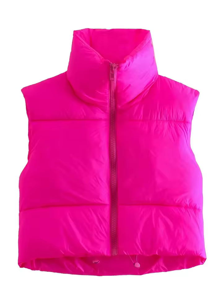 Nerina Bodywarmer – Modieuze Cropped Bodywarmer voor een Sportieve Look