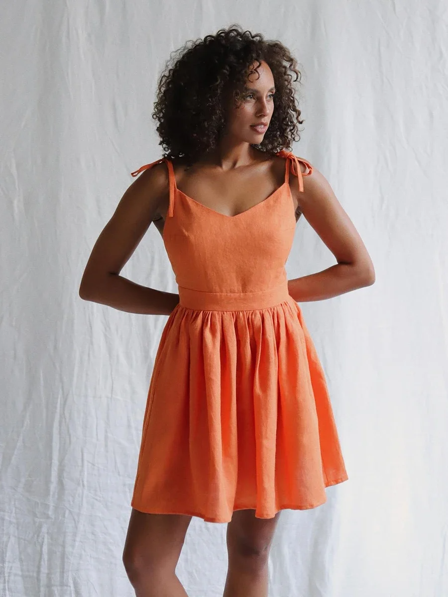 Nore Mini Jurk – Speels, Elegant & Tijdloos A-Lijn Ontwerp