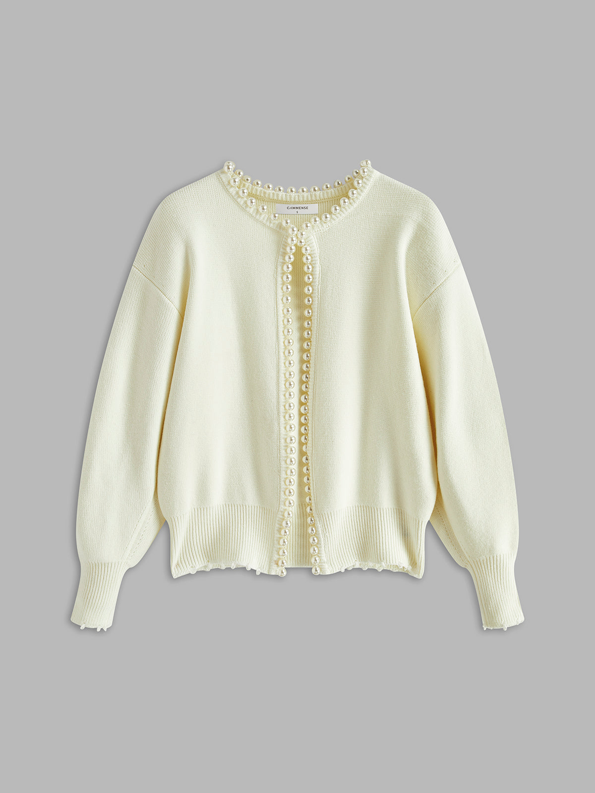 Elodie – Cardigan met Parelaccenten en Elegante Details