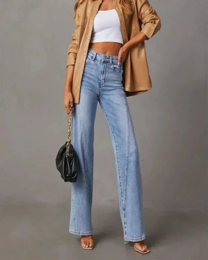 Camille – Oversized Jeans met Hoge Taille en Moderne Look
