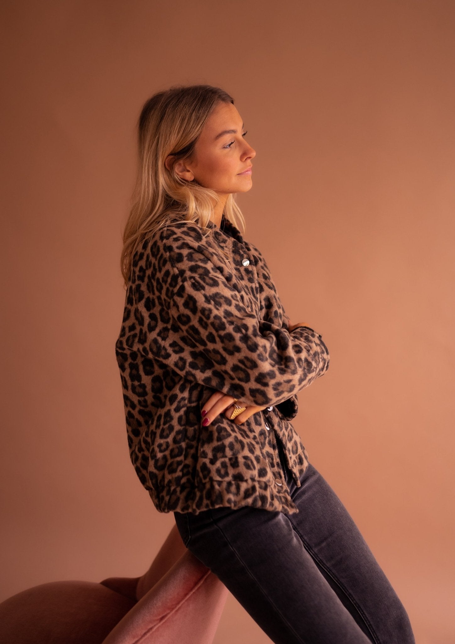 Noor – Trendy Animalprint Jasje met Luxe Voering
