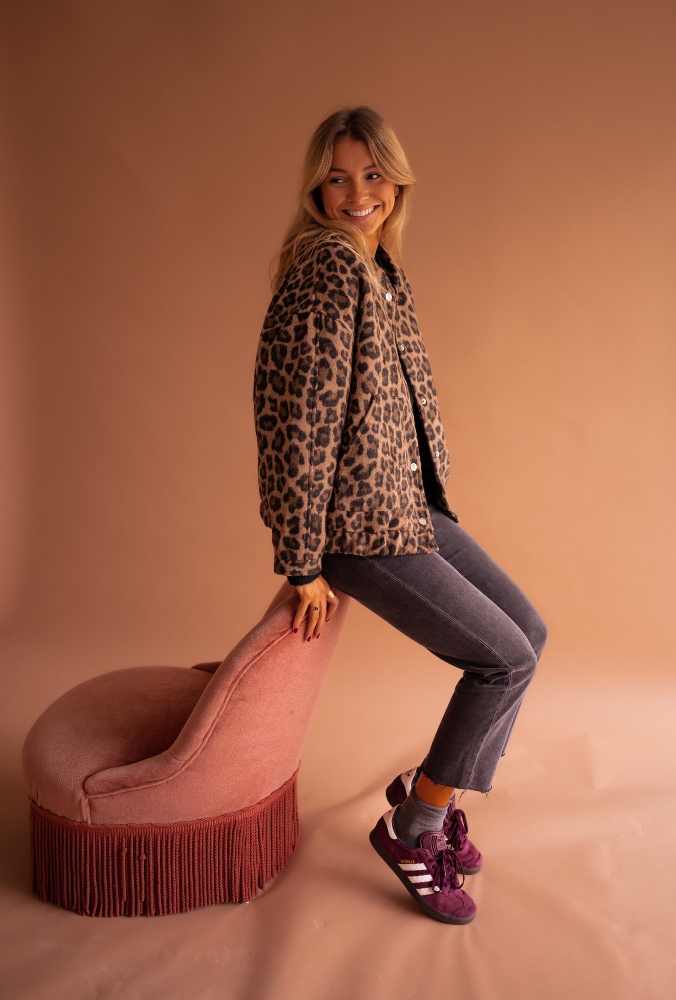 Noor – Trendy Animalprint Jasje met Luxe Voering