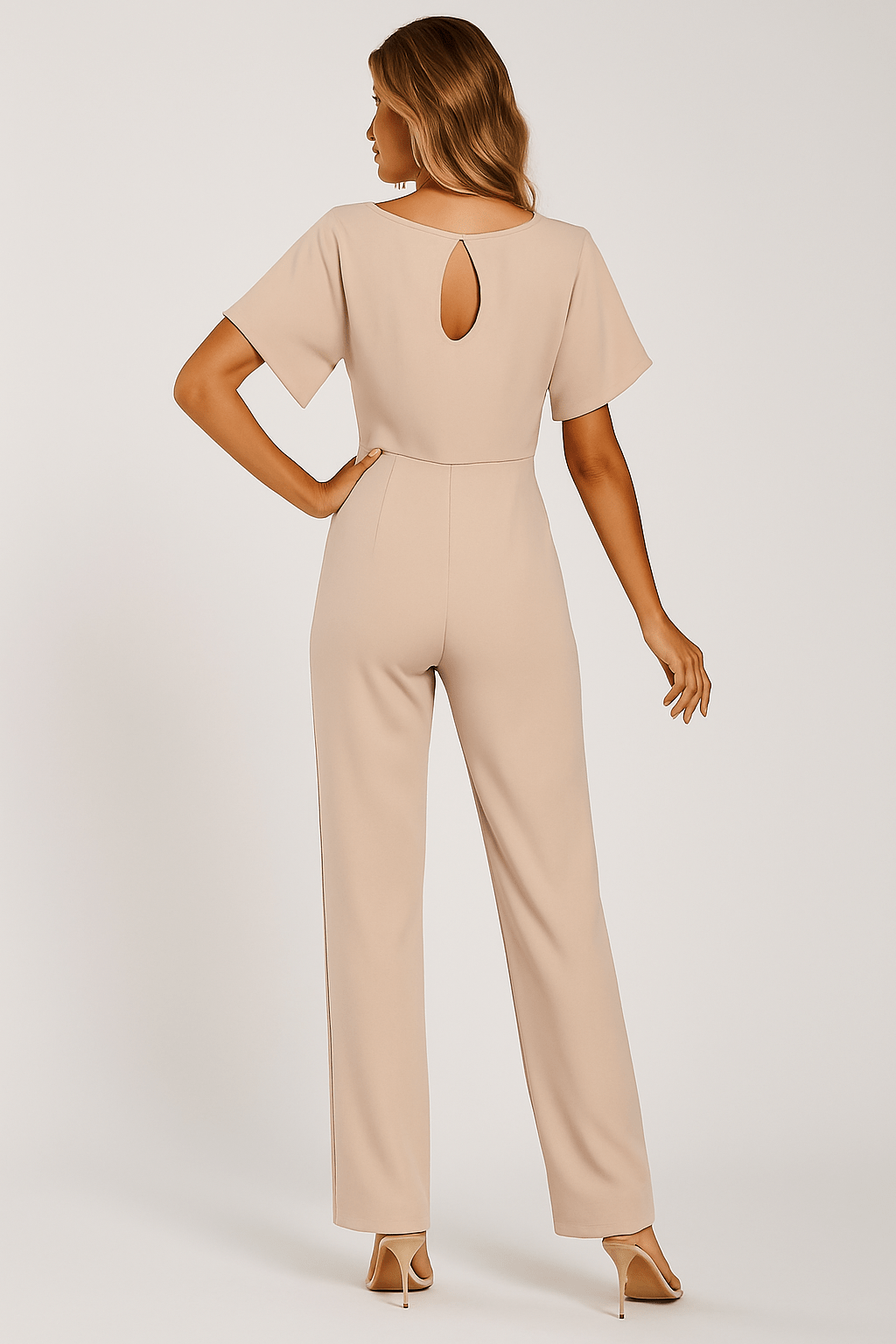 Noëlle – Elegante Jumpsuit met Strikceintuur en Tijdloze Uitstraling