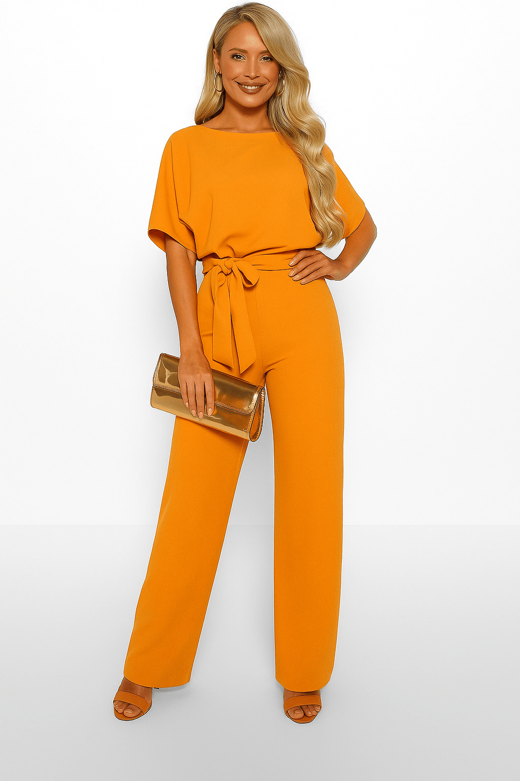 Noëlle – Elegante Jumpsuit met Strikceintuur en Tijdloze Uitstraling