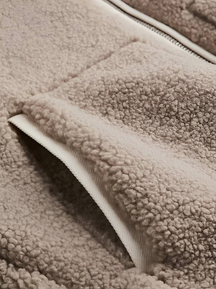 Elayne Wool-Blend Teddy Coat – Tijdloze Luxe voor de Koude Dagen