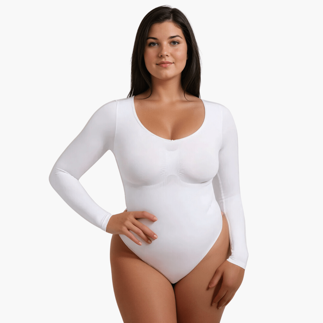 Alivienne – Naadloze shaping bodysuit met lange mouwen voor dames