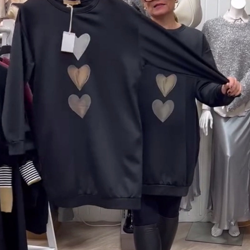 Eliora Sweatshirt-Jurk – Warmte met een Vleugje Speelse Charme