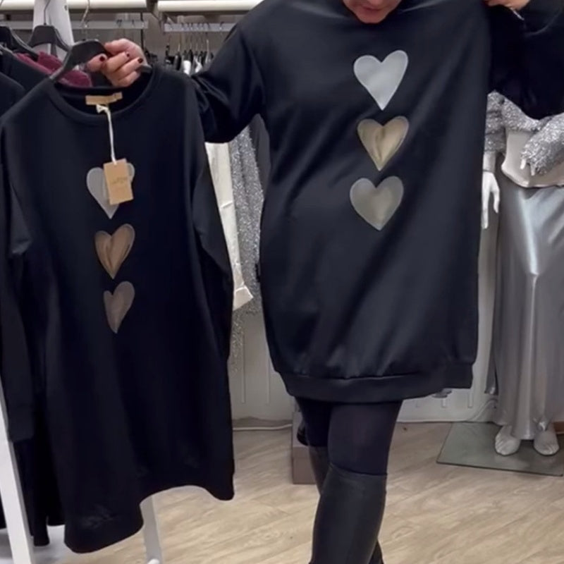 Eliora Sweatshirt-Jurk – Warmte met een Vleugje Speelse Charme