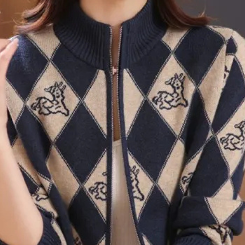 Serelune – Elegant damesvest met rits en vrouwelijke pasvorm