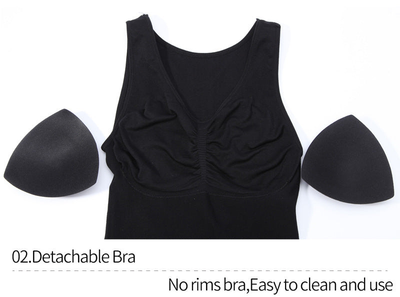 Vespera - Corrigerende Dames Tanktop met Ingebouwde BH voor een Slanker Silhouet