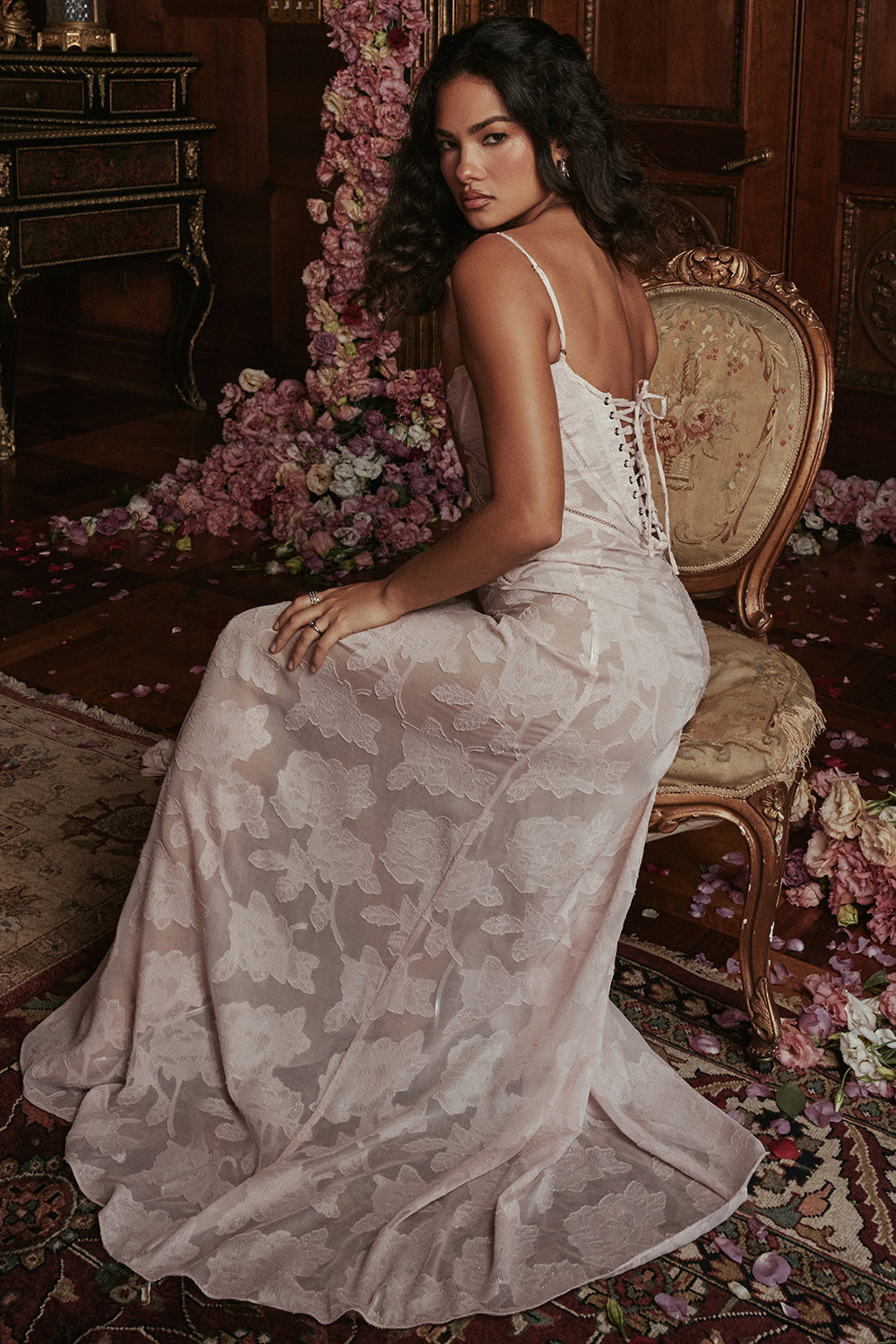 Seraphina - Stijlvolle Maxi Jurk van Luxe Viscose met Verfijnde Details