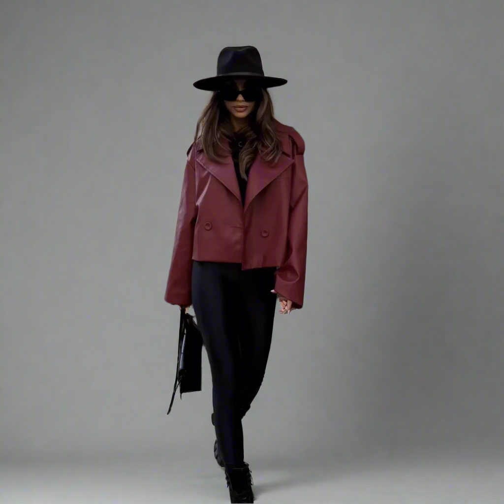 Valnora Vintage Leren Jack – Tijdloze Retro Verfijning