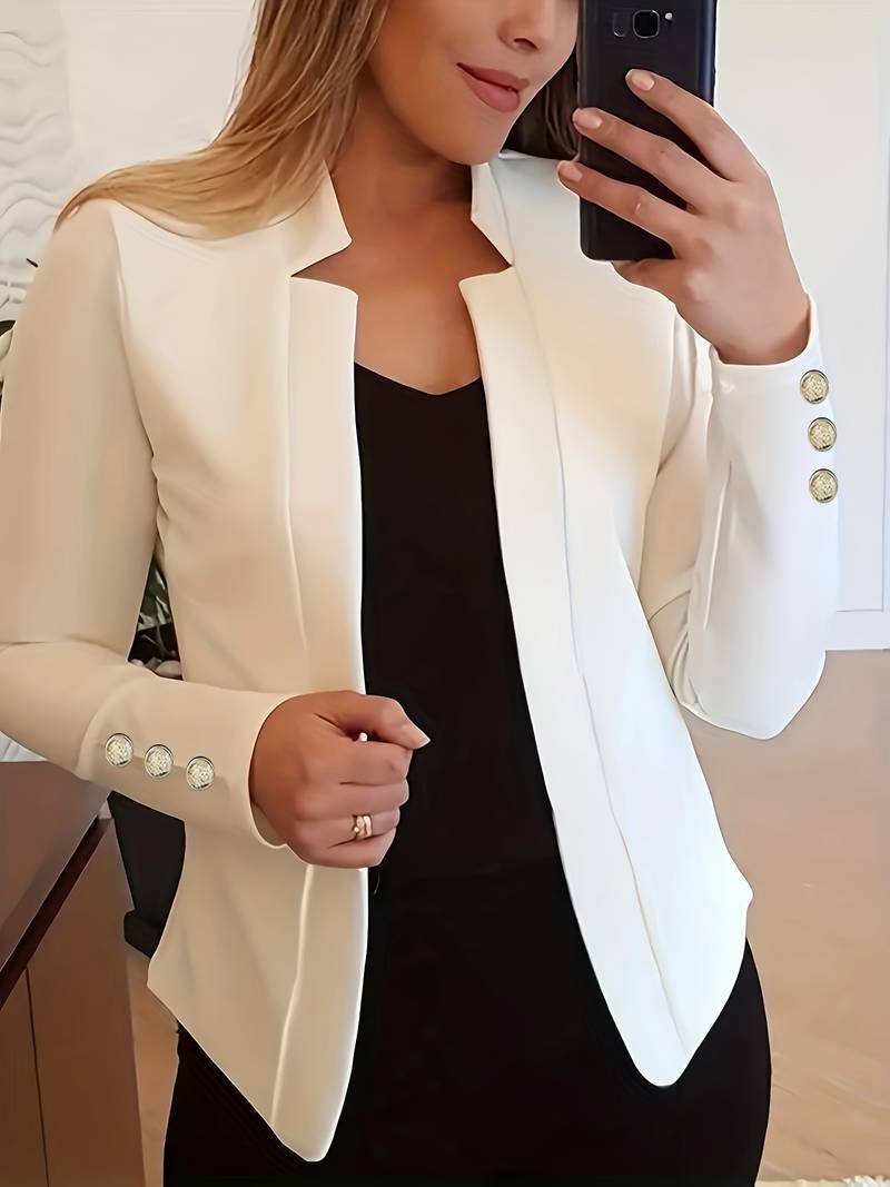 Amélise Cotton Blazer – casual damesblazer met klassiek silhouet en moderne elegantie