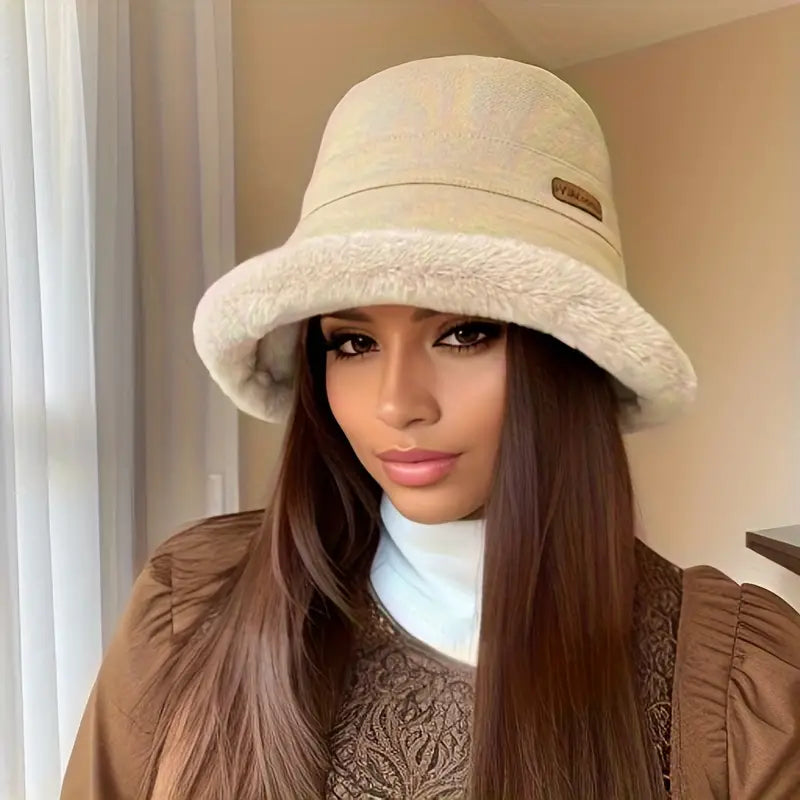 Orlina – Elegante Hoed met Warme Pluche Voering