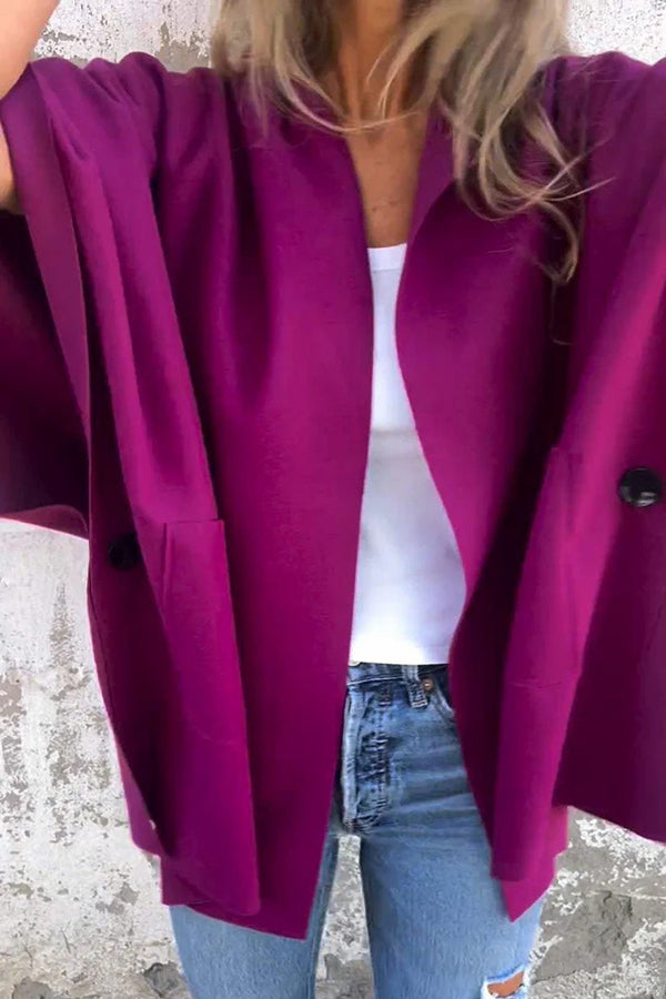 Corinne Cape Coat – oversized damesjas met moderne elegantie en casual comfort