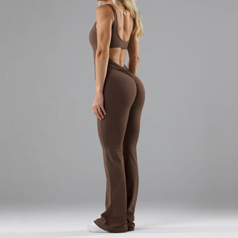 Strakke Yoga Bodysuit – Casual Hollow Naadloze Dameskleding