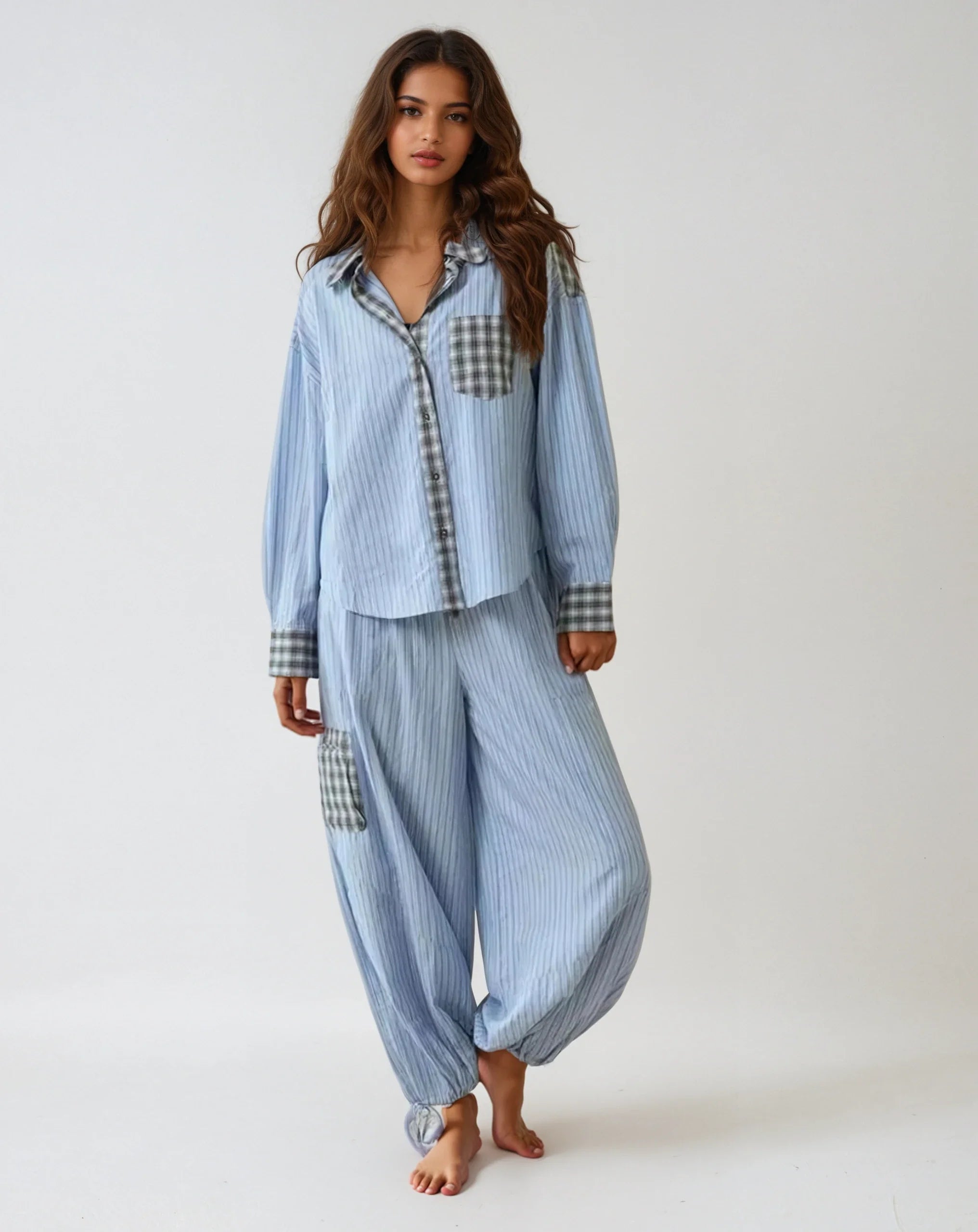 Celestine Pyjamaset voor dames met luxe comfort en tijdloze elegantie