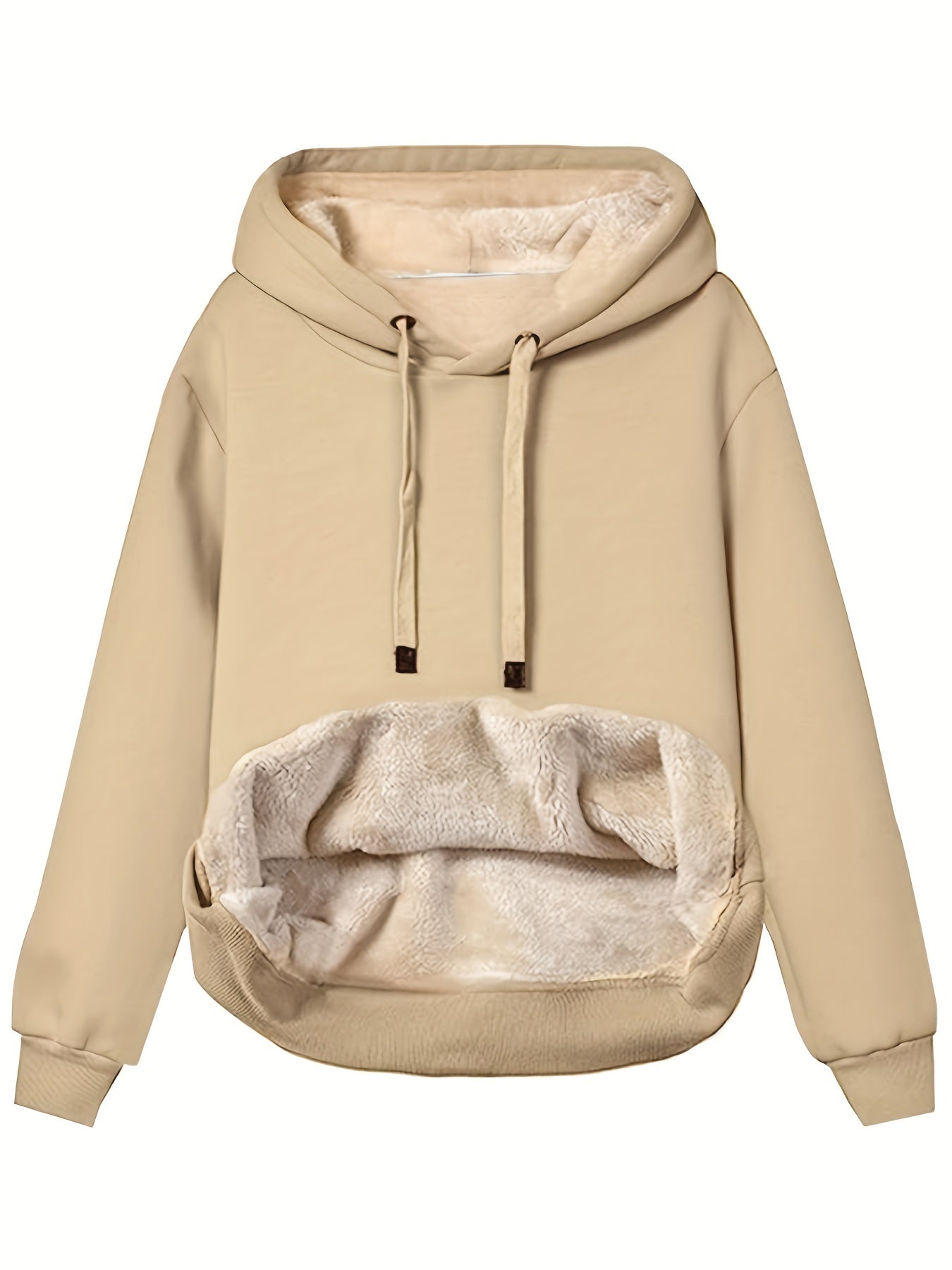 Zephyra Warme Fleece Hoodie – Dames Pullover met Capuchon voor Comfort & Stijl