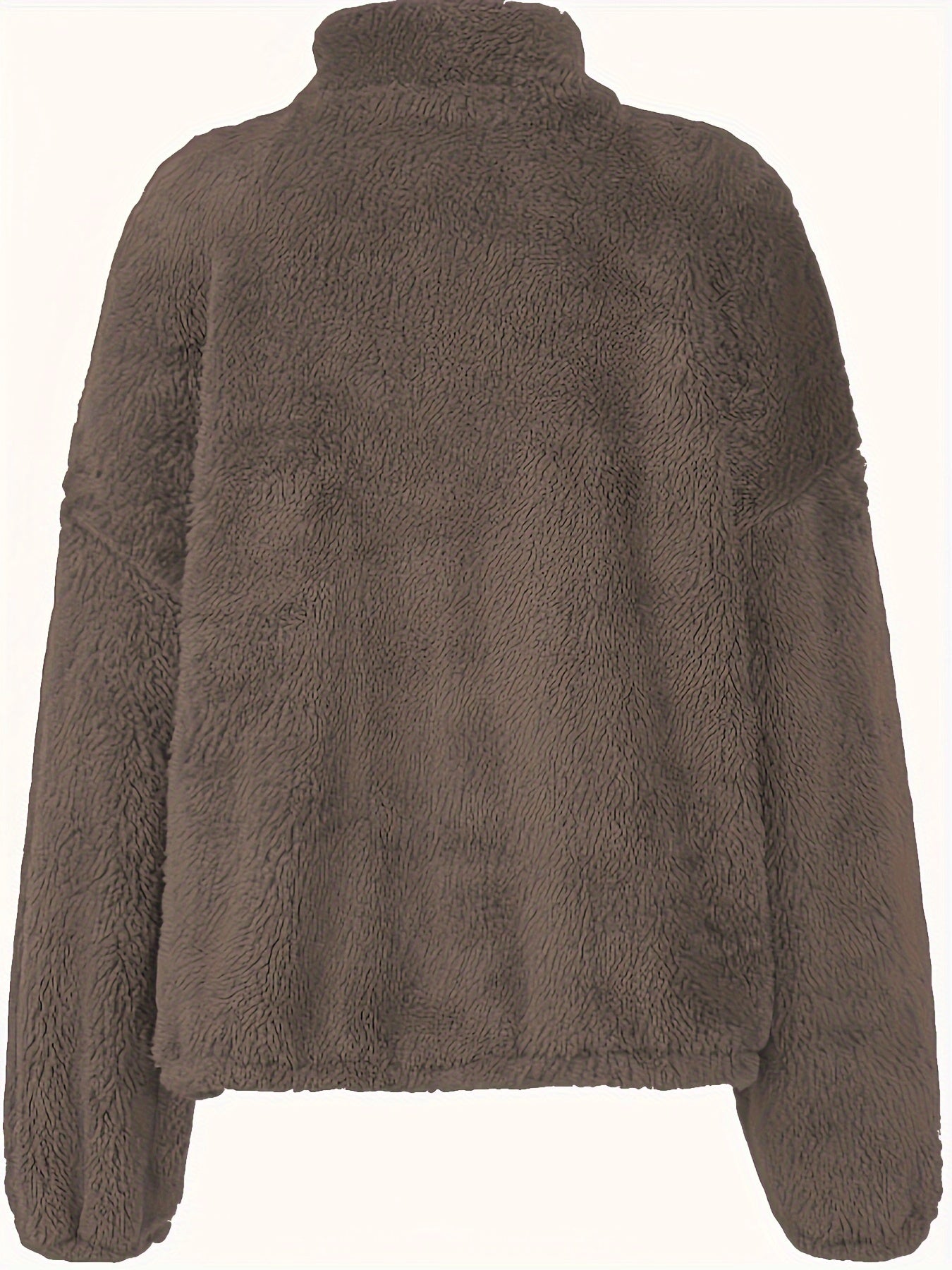 Liora Shearling Half-Zip Sweater – Warme Luxe met Moderne Accenten