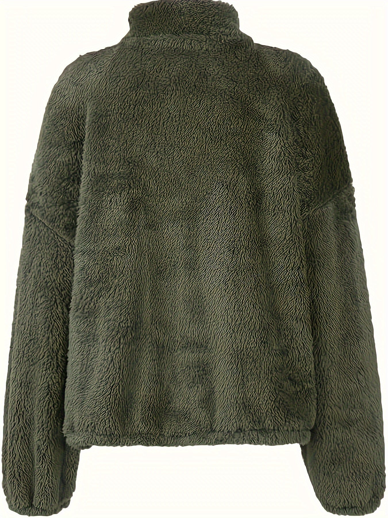 Liora Shearling Half-Zip Sweater – Warme Luxe met Moderne Accenten