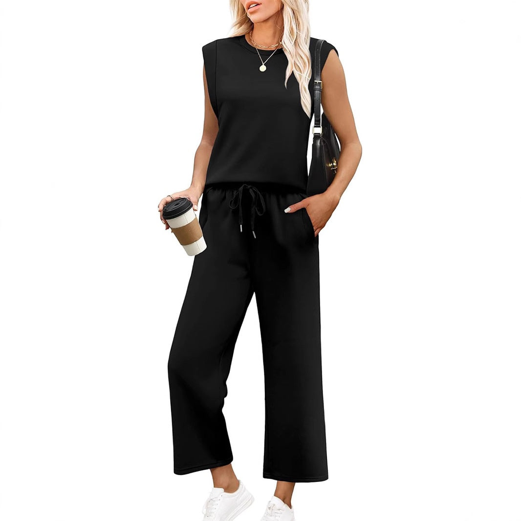 Lunivelle – Elegante dames loungewear set met top en wide-leg broek