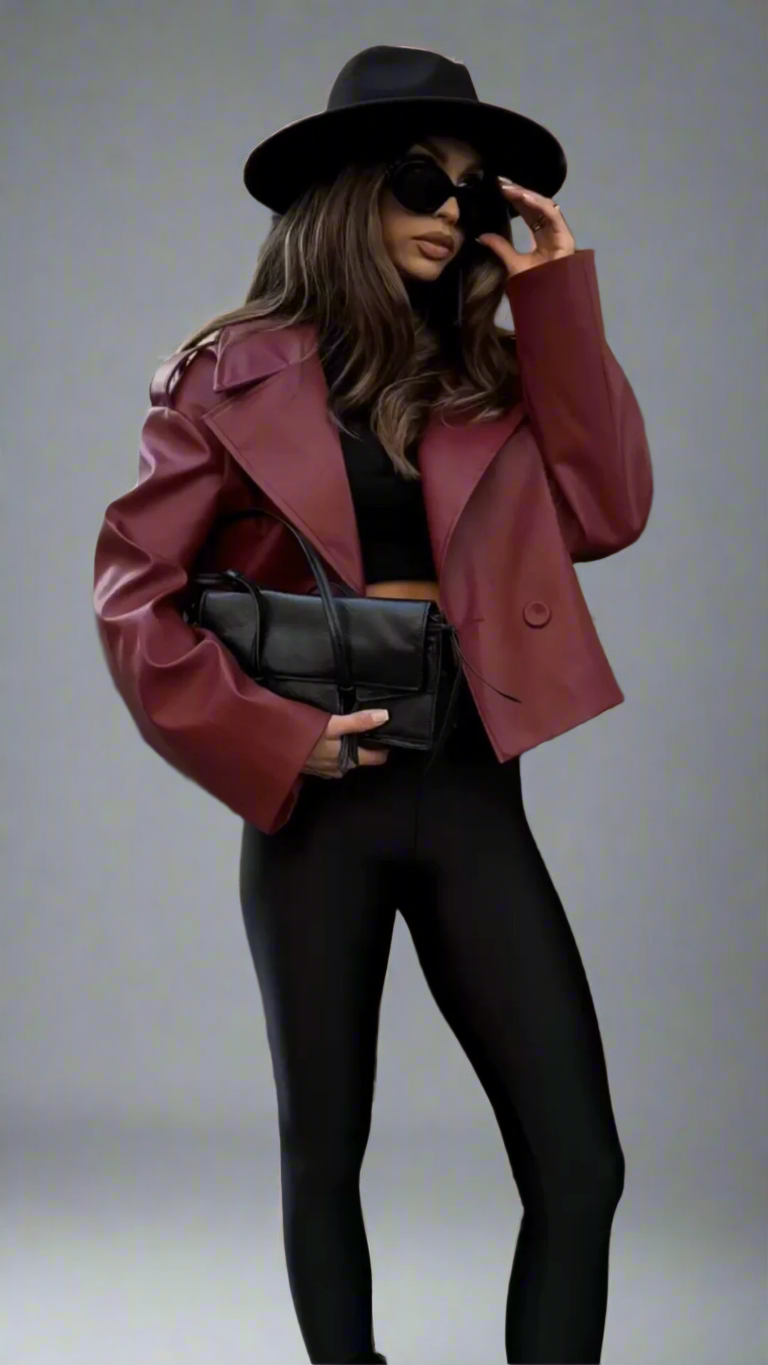 Valnora Vintage Leren Jack – Tijdloze Retro Verfijning