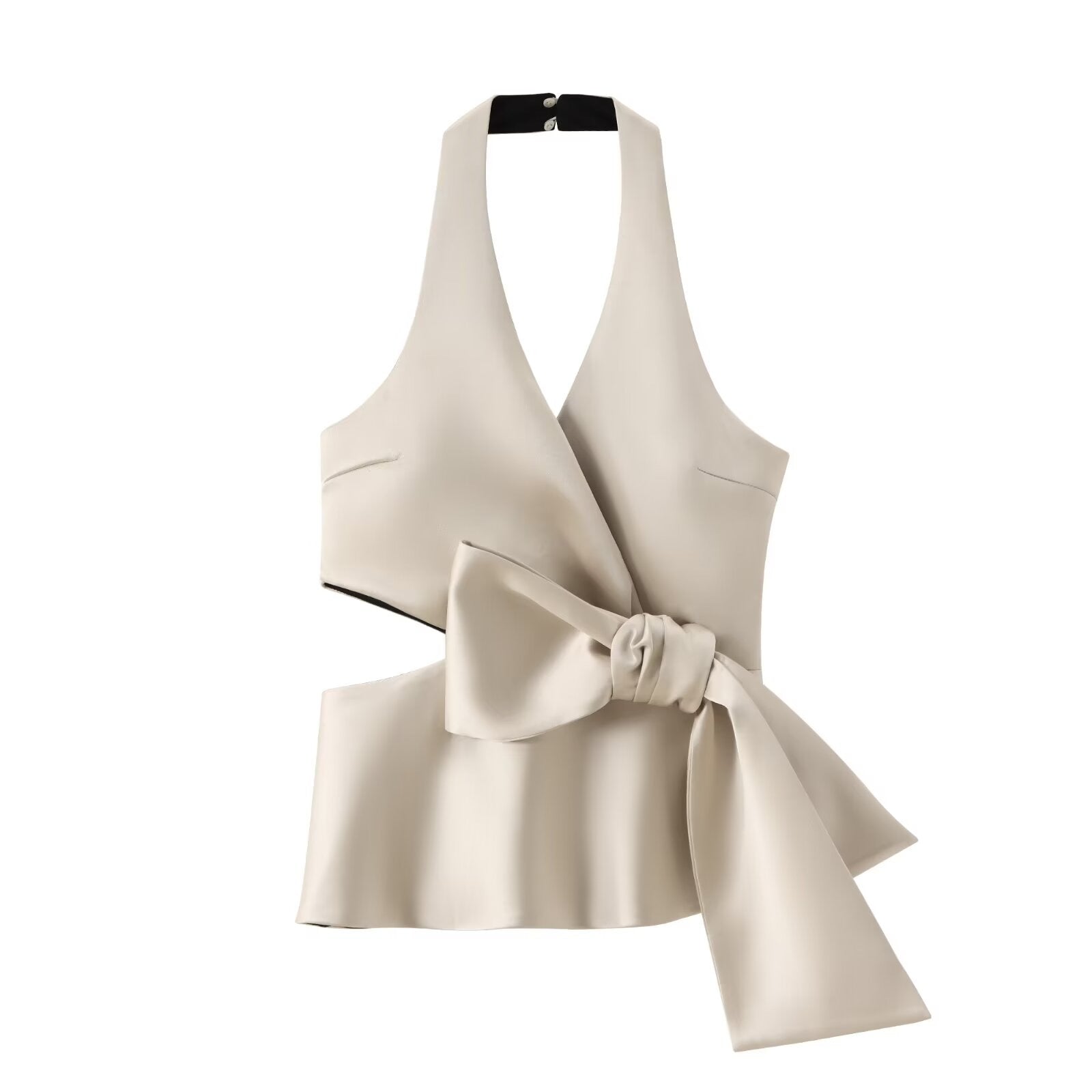 Selvyna Haltertop met Taillestrik – Tijdloze Elegantie & Moderne Allure