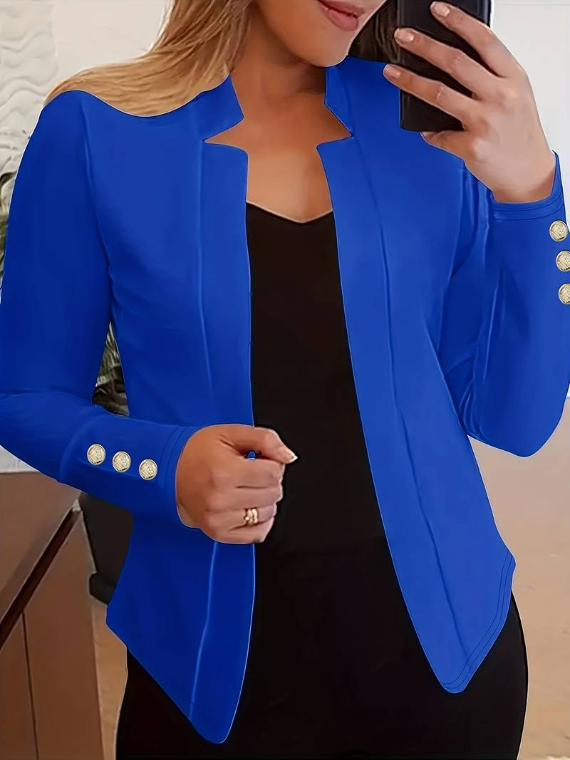 Amélise Cotton Blazer – casual damesblazer met klassiek silhouet en moderne elegantie