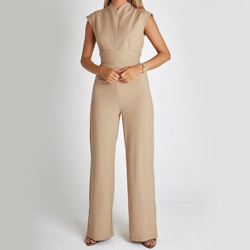 Mouwloze Wide Leg Jumpsuit Dames – Luchtig & Elegant