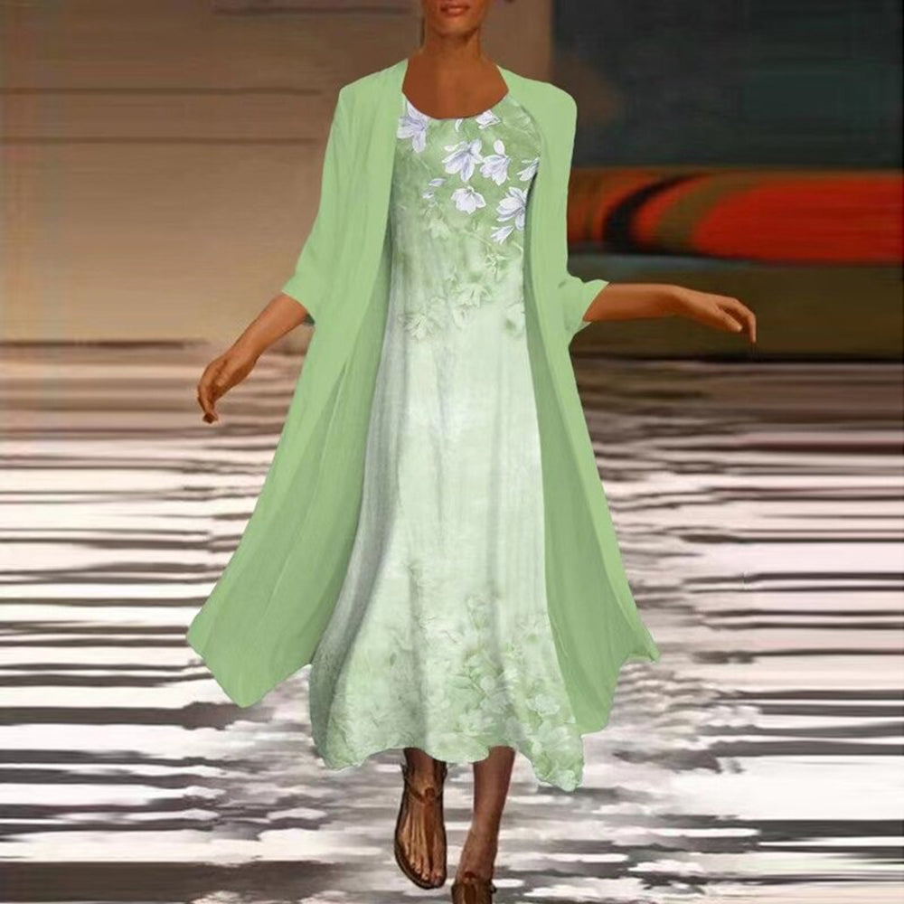 Elandira – Elegante damesjurk met bijpassend blousejasje voor een complete, verfijnde look