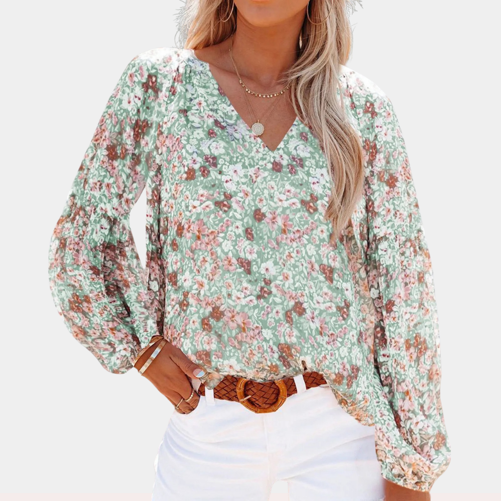 Florelyn – Zomerse damesblouse met bloemenprint en luchtige charme
