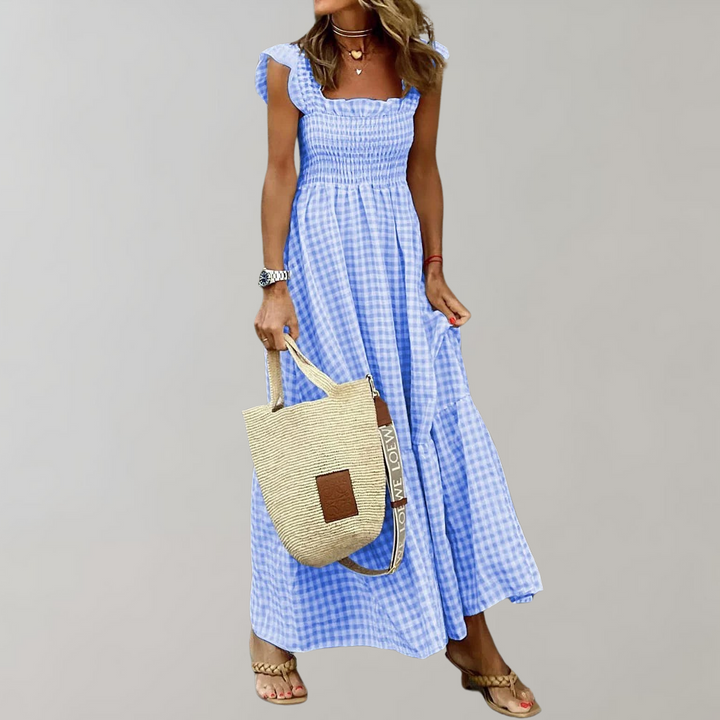 Vivianne – Retro Dames Zomerjurk met Flatterende Pasvorm