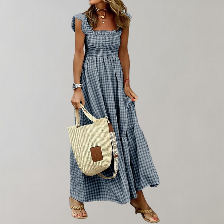 Vivianne – Retro Dames Zomerjurk met Flatterende Pasvorm